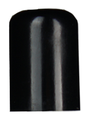 Tall black lid or closure for glass bottle, Thread size 8-425