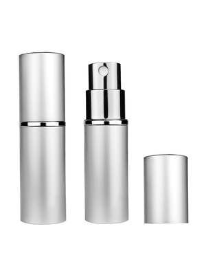 Silver atomizer design 10 ml bottle.