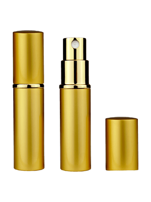 Gold atomizer design 5 ml bottle.