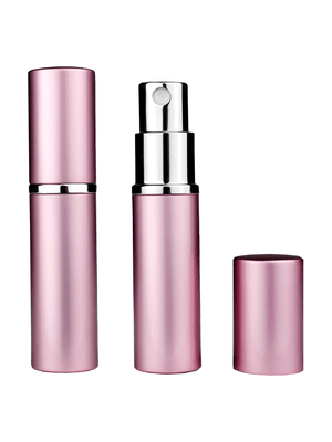 Pink atomizer design 5 ml bottle.