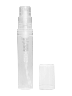 Clear Plastic Lotion Bottle. Capacity: 3ml 1 dram)