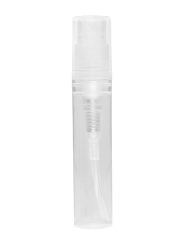 Clear Plastic Lotion Bottle. Capacity: 3ml 1 dram)