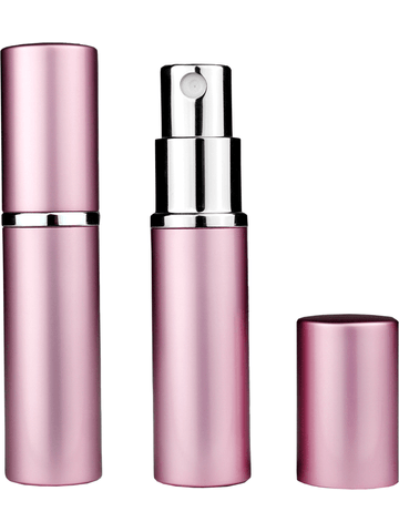 Pink atomizer design 5 ml bottle.