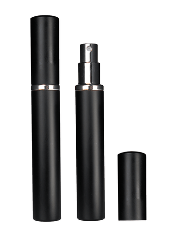 Black slim atomizer design 5 ml bottle.