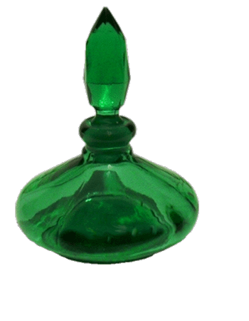 Eternal Flame - 1 1/4 oz (35ml)Green glass bottle with ground glass neck and stopper