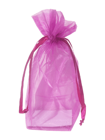 Purple Organza / sheer gusseted gift bag. Size : 8? tall x 5.5? wide