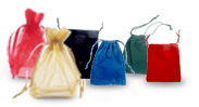 Gift Bags - Velveteen Pouches and Organza Bags