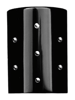 Shiny black cap with dots or closure for rollon bottles, Threadsize 13-415