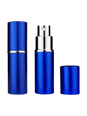 Blue atomizer design 10 ml bottle.