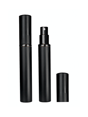 Black slim atomizer design 5 ml bottle.