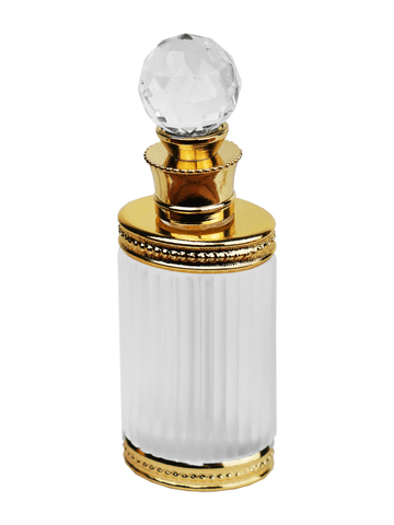Royal cylinder bottle with Crystal Cap with glass applicator.Capacity: Approx 14ml