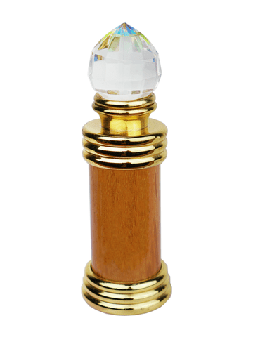 Marble bottle with Crystal Cap and glass applicator. Capacity: Approx 1/6oz (5ml)