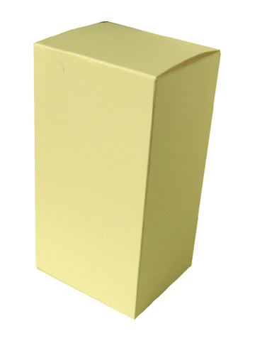 Cream Matte finish 3.1 x 2.75 x 5.9 inches tall box.