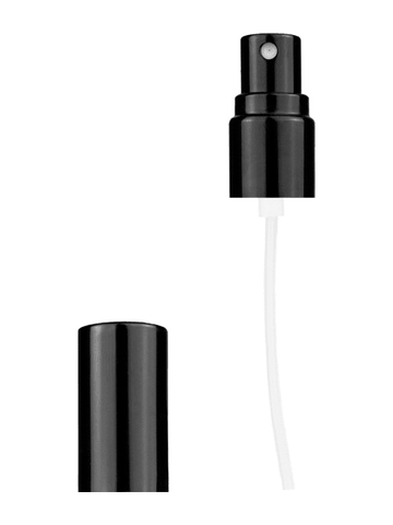 Shiny black Fine Mist Sprayer, Thread size 13-415
