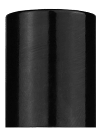 Tall Black caps for glass bottles. Thread size 18-415