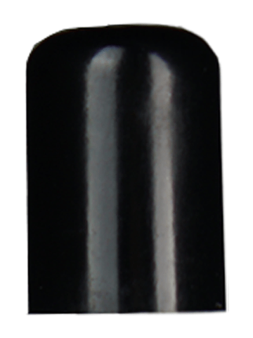 Tall black lid or closure for glass bottle, Thread size 8-425