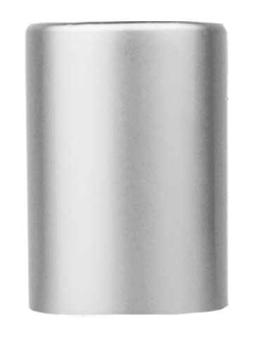Matte silver cap or closure for rollon bottles, Threadsize 13-415