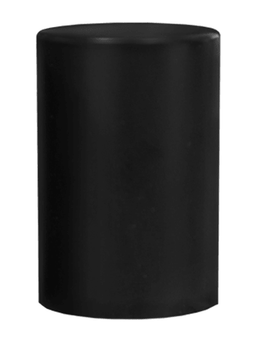 Tall Matte Black cap or closure for rollon bottles, Threadsize 20-400