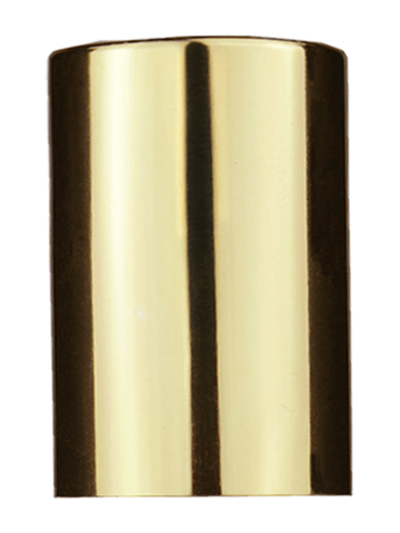 Tall Shiny Gold cap or closure for rollon bottles, Threadsize 20-400