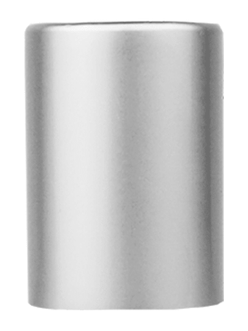 Matte Silver cap or closure for rollon bottles, Threadsize 17-415