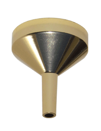 Small Gold Metal Funnel.