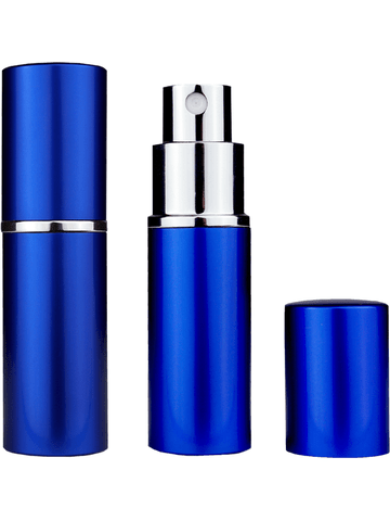 Blue atomizer design 10 ml bottle.