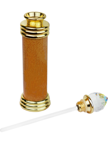 Marble bottle with Crystal Cap with glass applicator. Capacity: Approx 1/3oz (10ml)