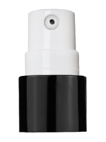Shiny black collar Lotion or treatment pump, Threadsize 17-415