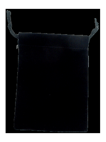 Black velveteen gift bag / pouch. Size : 4\ tall x 3